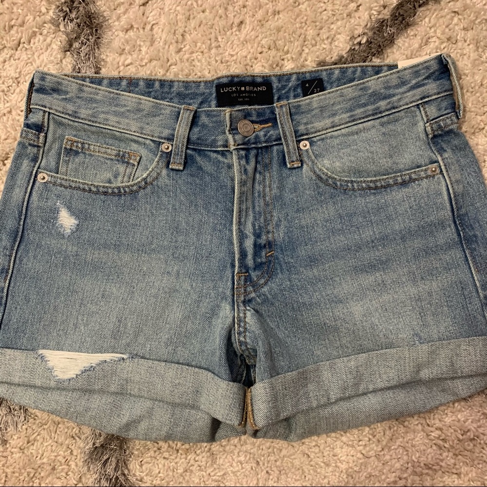 NEW Lucky Brand Distress Boyfriend Shorts